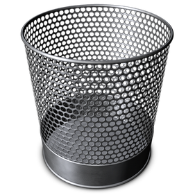 Trash Silver Bin Transparent Png (indigo, black)