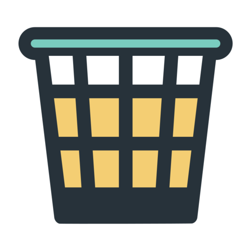 Trash Can Free Transparent Png Icon Download (white, salmon, black, indigo)