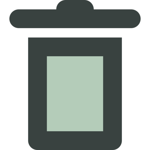 Trashcan Free Png Icon (silver, black, indigo, gray)