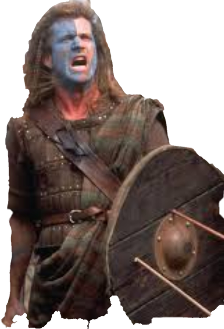 Braveheart Png File (maroon, black, indigo)