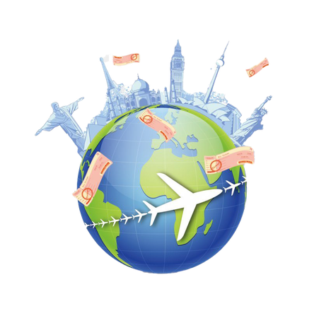 Travel Earth Globe Png Clipart (teal, white, black)