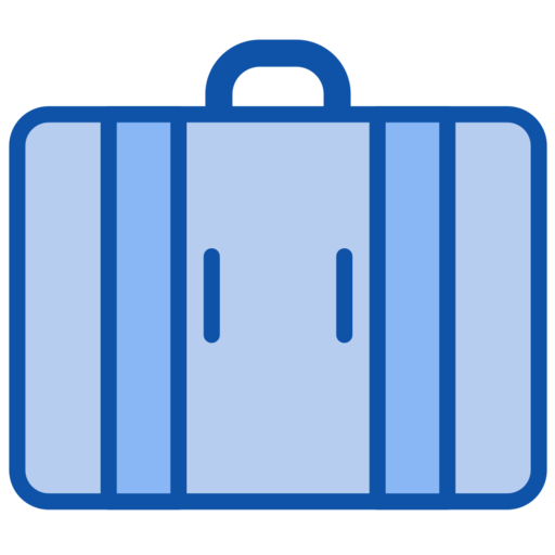 Travel Bag Free Transparent Png Icon Download (silver, lavender, black, teal)