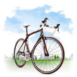 Travel Bicycle Free Transparent Png Icon Download (silver, black)