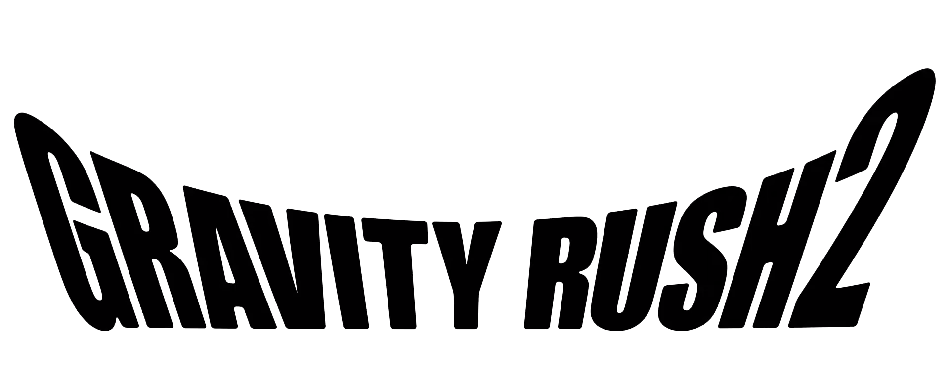 Gravity Rush Logo Png Clipart (black, white)