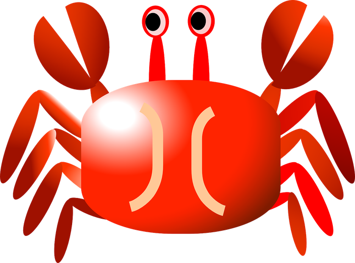 Crawfish Vector Png Isolated Hd (pink, white, black, maroon, red)