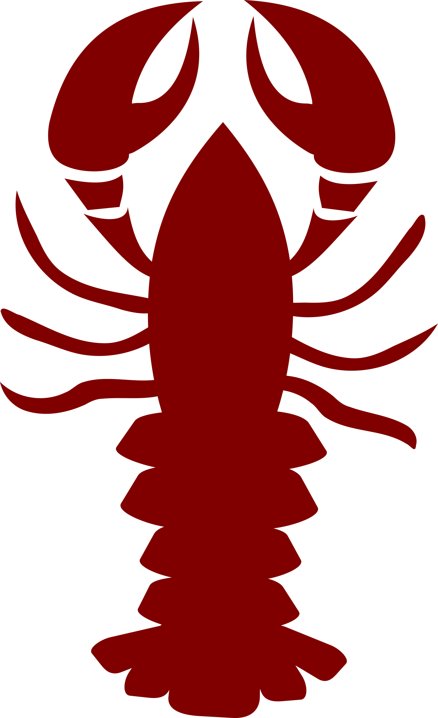 Crawfish Vector Png Photos (black, maroon)