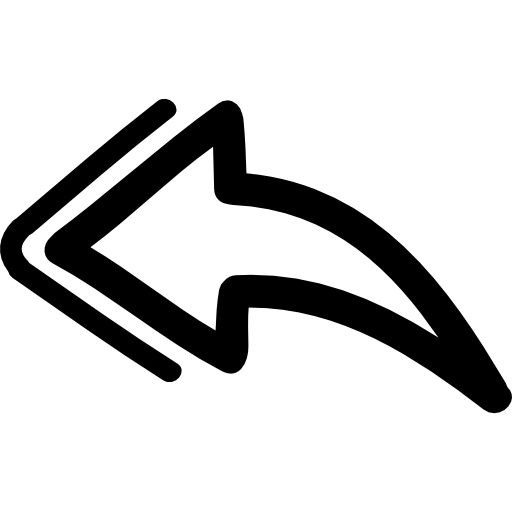 Drawn Arrow Png Cutout (black, white, silver)