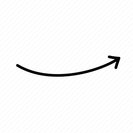 Drawn Arrow Png Image (indigo, black)