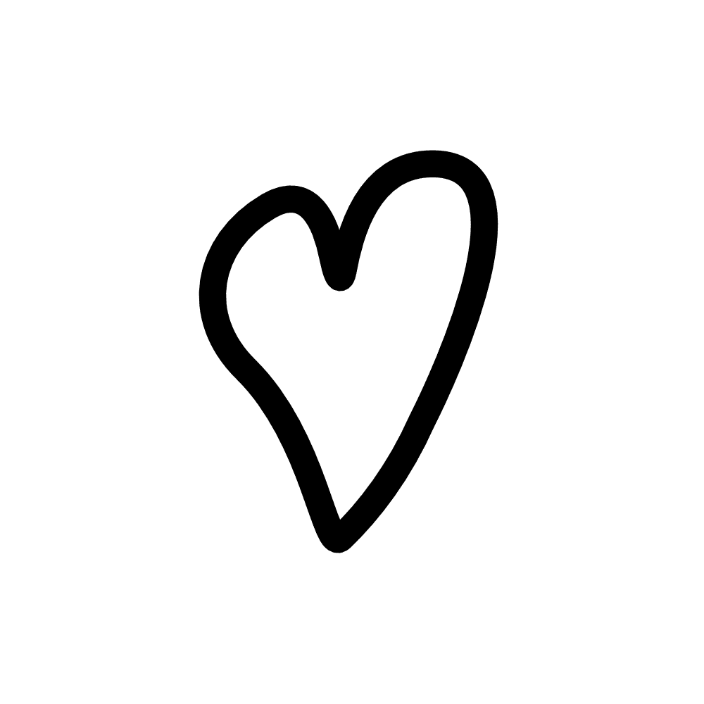 Drawn Heart Png Hd Image (black, gray)