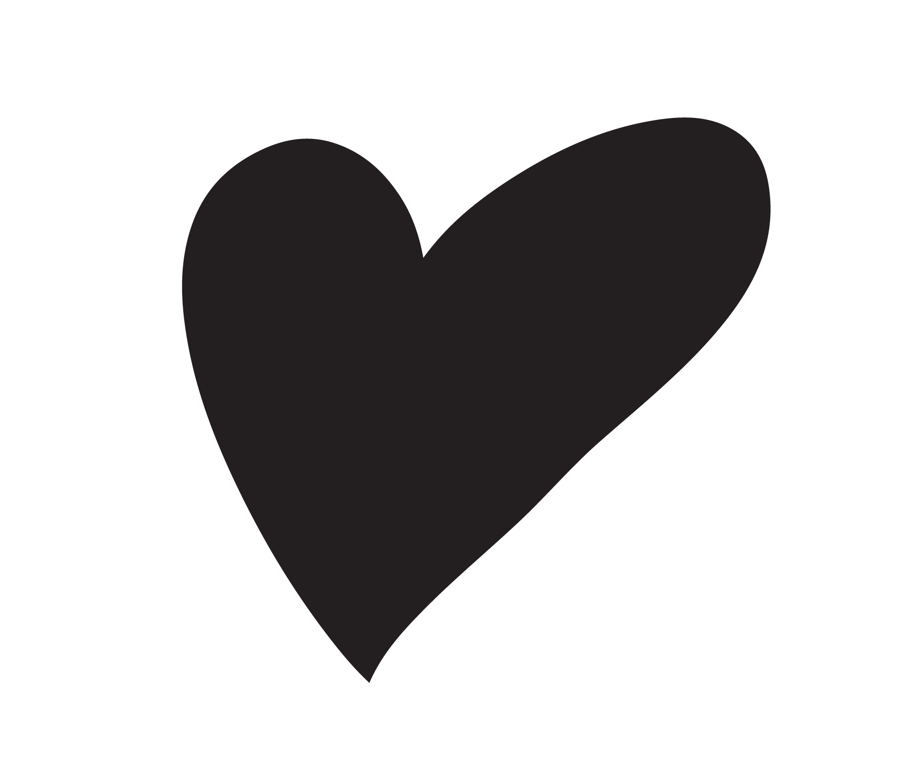 Drawn Heart Png Photos (black, white)