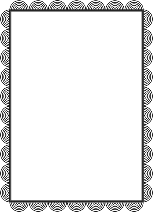 Gray Border Frame Transparent Background (black)