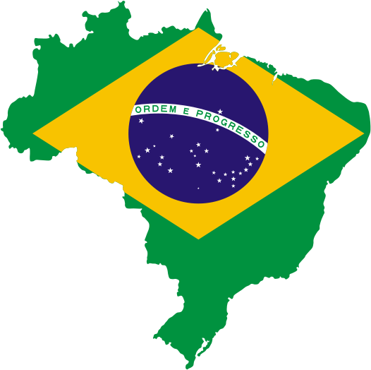 Brazil Flag (teal, gold, indigo, black, green)