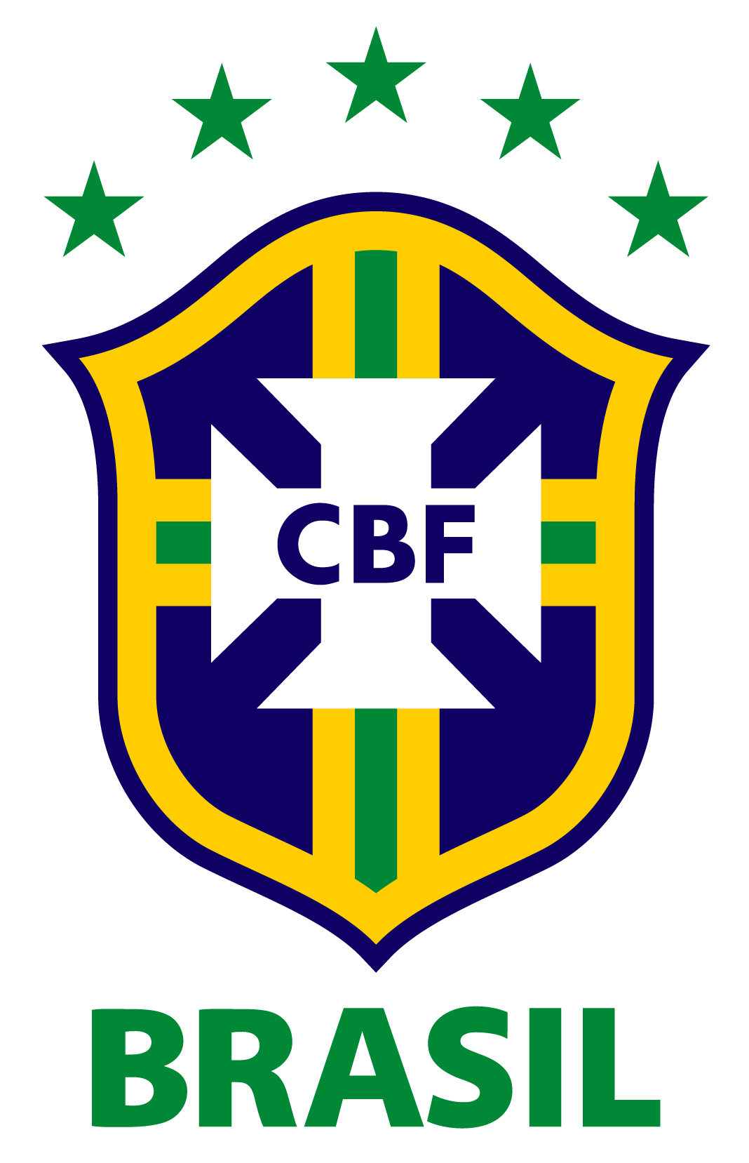 Brazil National Football Team Png (white, gold, navy)