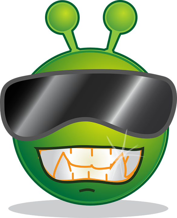 Crazy Alien Png Picture (gray, black, silver)