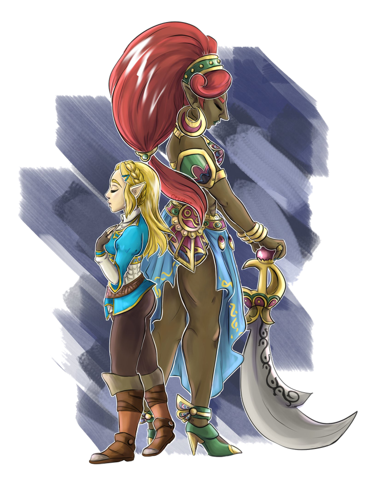 Urbosa Png File (black, gray)