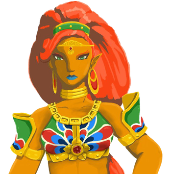 Urbosa Png Pic (black, green, chocolate, olive, orange)