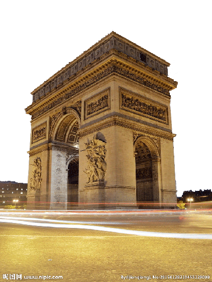 Arc De Triomphe Png File (white, salmon, chocolate)