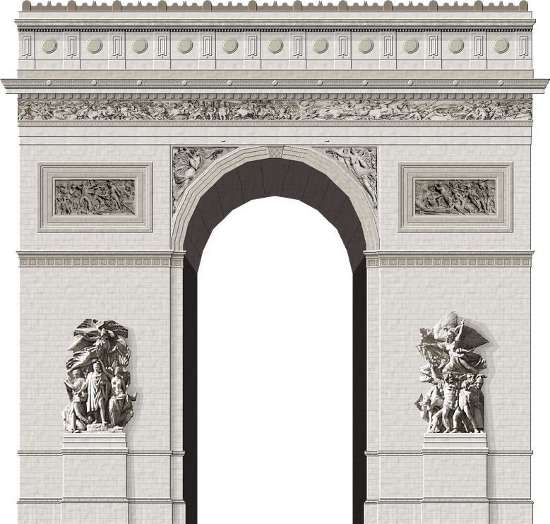 Arc De Triomphe Png Image (beige, black, silver)