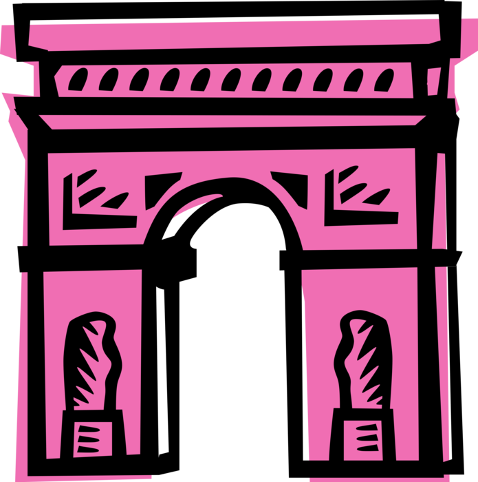 Arc De Triomphe Png Transparent (violet, black)