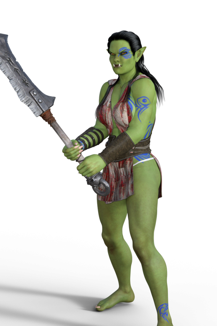 Orc Monster Png Pic (black)