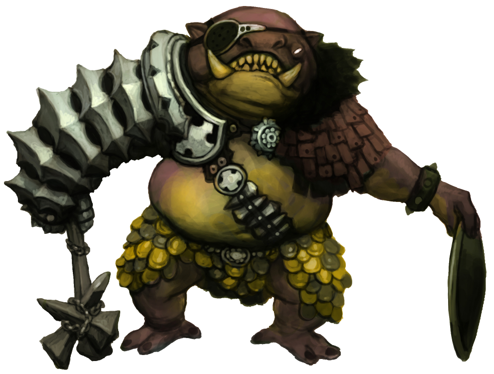 Orc Monster Png (black)