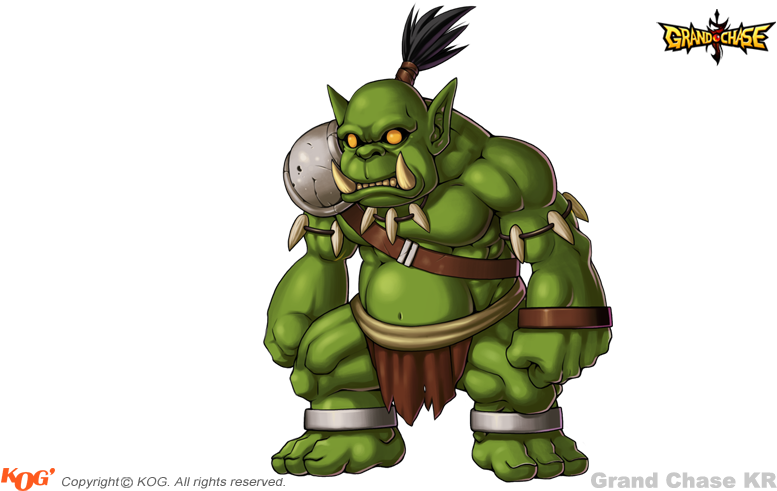 Orc Png (olive, black)