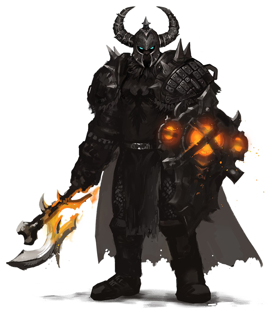 Orc Png Pic (indigo, black, white)