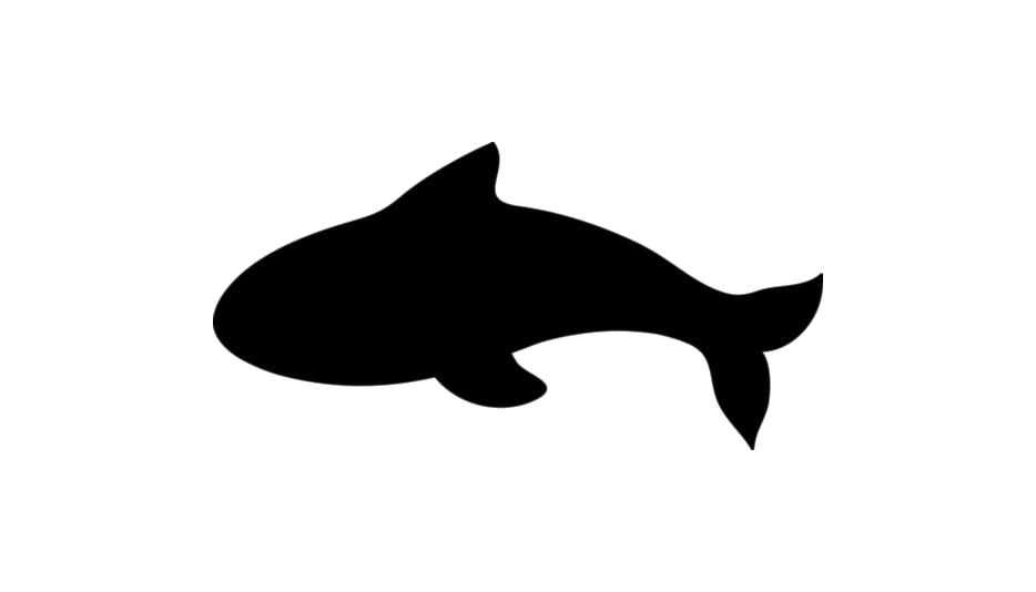 Orca Transparent Png (white, lavender, black)