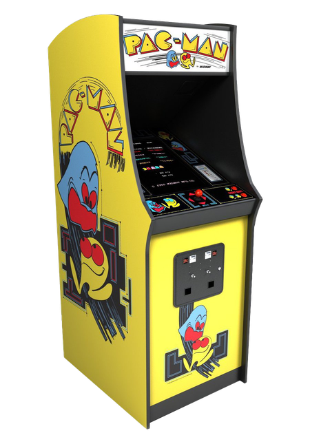 Arcade Game Machine Png Transparent Image (black, yellow)