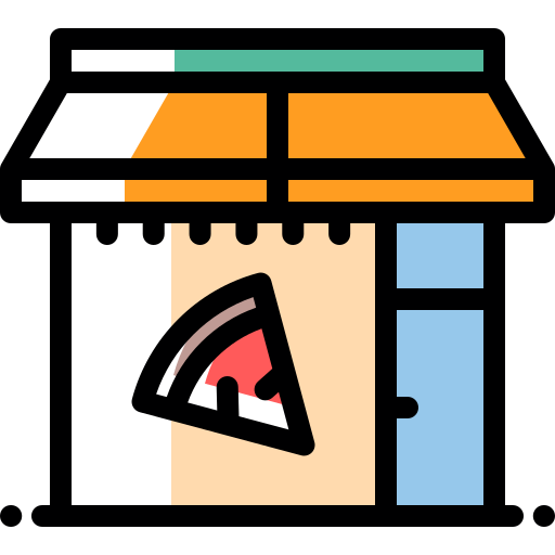 Architecture Building Culture Pizza Pizzeria Restorant Icon Free Transparent Png Icon Download (olive, silver, black, pink, orange)