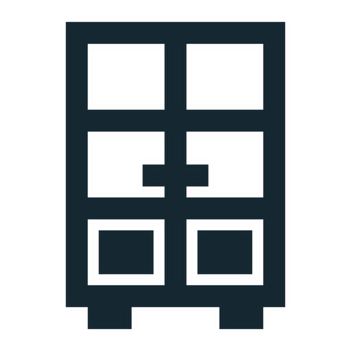 Archive Cabinet Cupboard Free Png Icon (black)