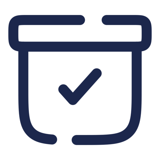 Archive Check Free Png Icon Download (navy, black)