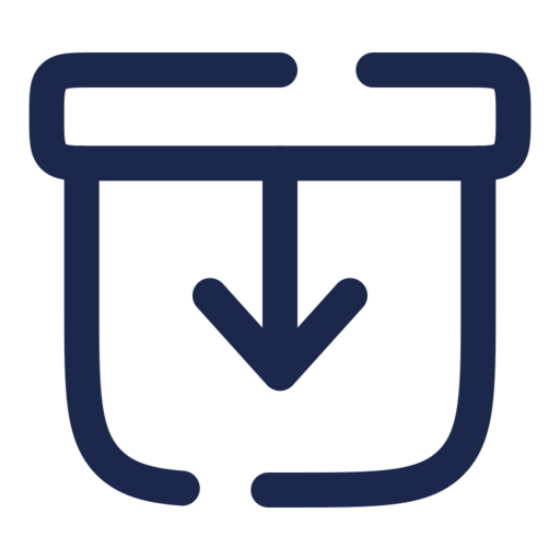 Archive Down Free Png Icon Download (navy, black)