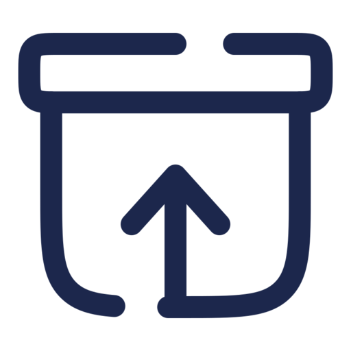 Archive Up Free Transparent Png Icon Download (navy, black)