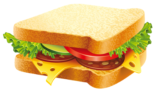 Bread Cheese Sandwich Png Image (black, beige)