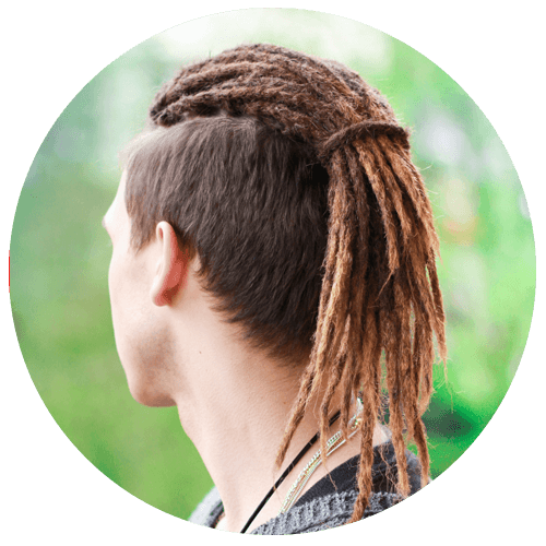 Dreadlock No Background (beige, black, pink)