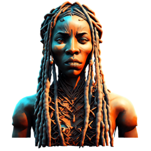 Dreadlock Png Photo (black)