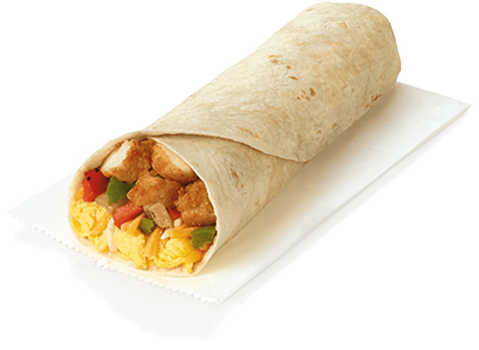 Breakfast Burrito Png Image (white, black)