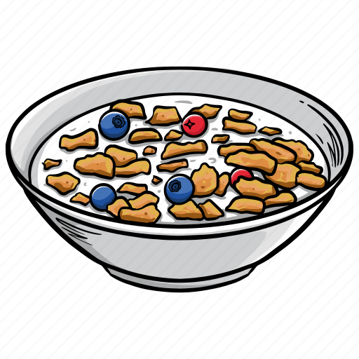 Breakfast Cereal Png Pic (white, indigo, black, silver)