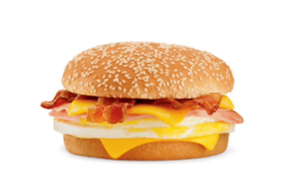 Breakfast Sandwich Png Image (salmon, orange, black)