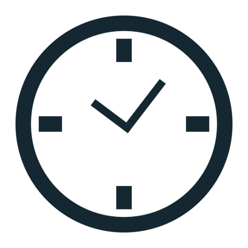 Breakfast Clock Morning Free Png Icon (black)