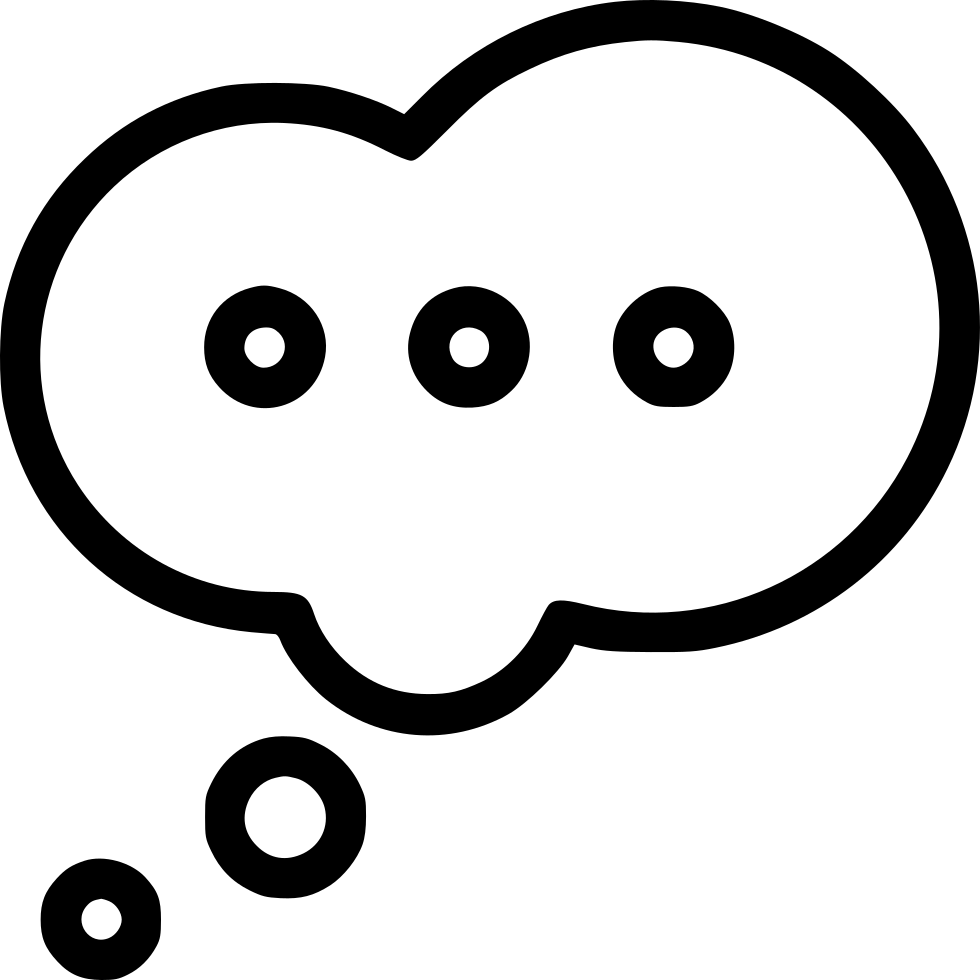 Dream Bubble Png Hd (black, white)