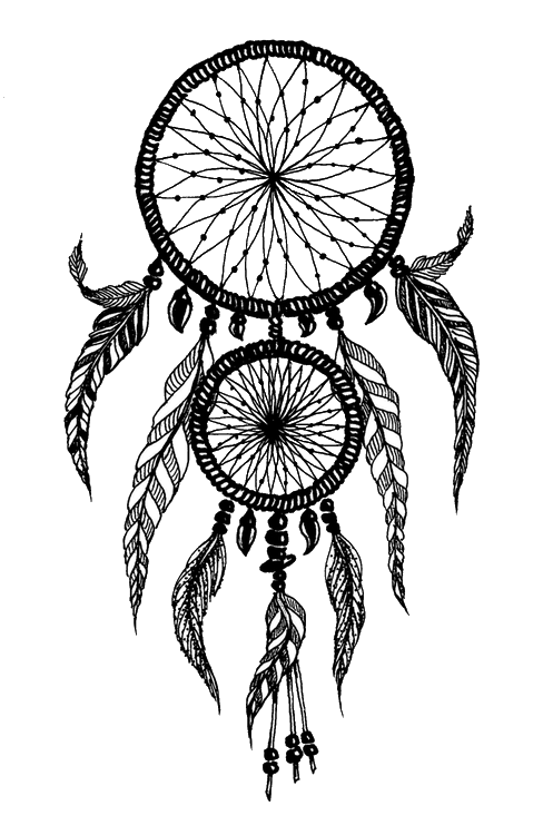 Dream Catcher Png File (black)