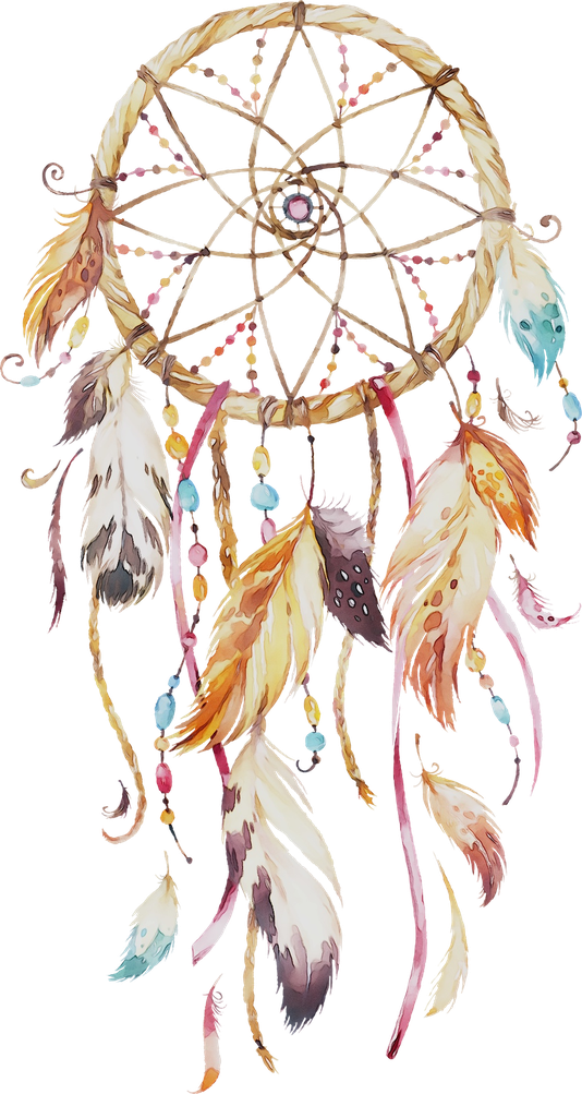 Dreamcatcher Transparent Isolated Background (black)