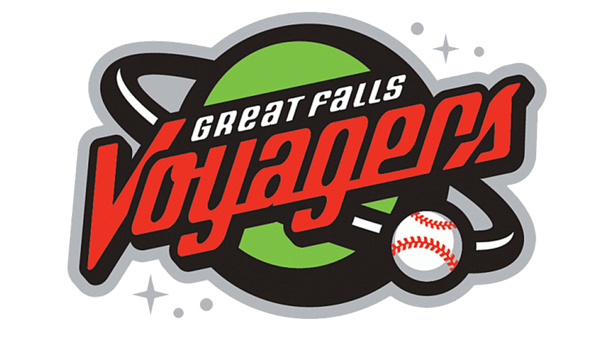 Great Falls Voyagers Png (black, red, gray)