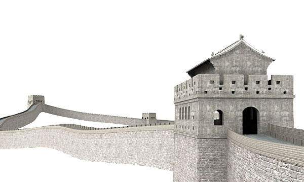 Great Wall Of China Png Clipart (beige, black, silver, white)