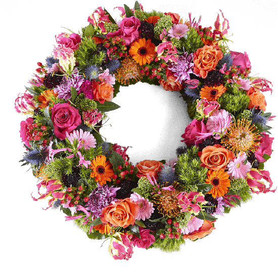 Wreath Funeral Flowers Png Transparent Image (gray, black)