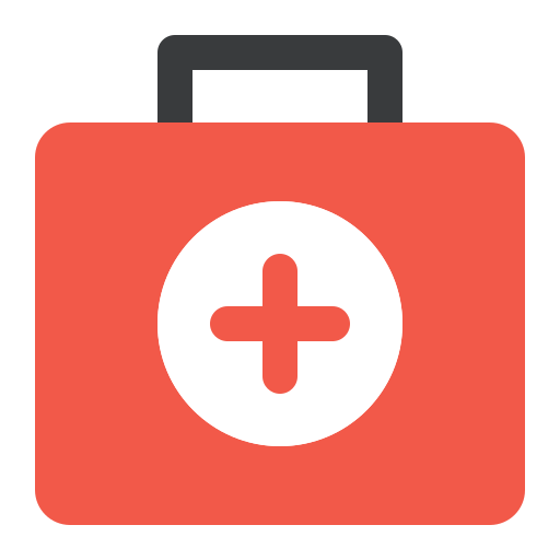 Treatment Kit Emergency Hospital Medicine Medical Box First Aid Kit Icon Free Png Icon Download (salmon, indigo, white, black, chocolate)