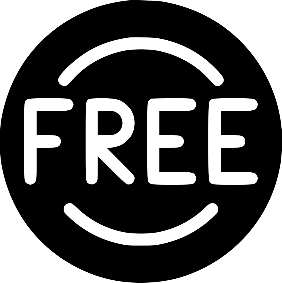 Free Tag Transparent Background (black, white)