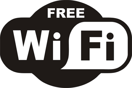 Free Wifi Png Transparent (black, white)